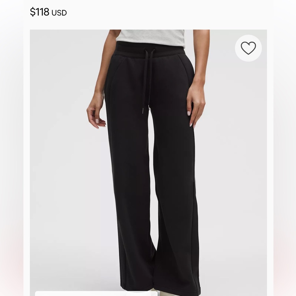 NWOT Scuba mid rise wide leg pant